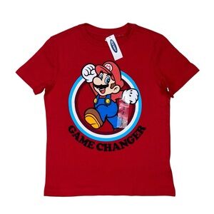 NWT Old Navy Super Mario ‘Game Changer’ T Shirt S 6/7 Red